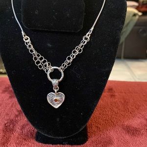 Sterling Silver and 14k gold Vintage Necklace